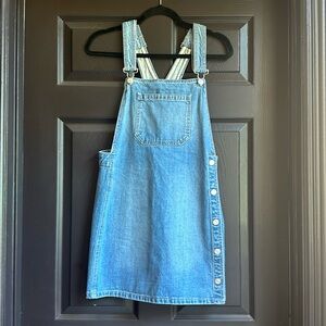 Free People Overall Jumper Denim Dress size 8